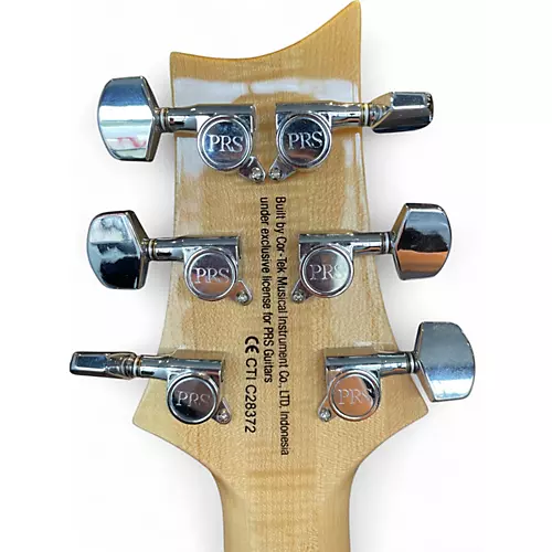 Used PRS SE Custom 24 35th Anniversary Trans Blue Solid Body Electric Guitar Trans Blue