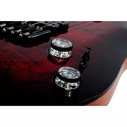 Schecter Guitar Research Omen Elite-7 MS Electric Guitar See-Thru Blue Burst