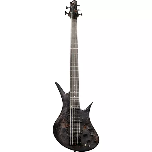 Legator Helio 5 String Bass Super Shred Series Electric Guitar Black Burl