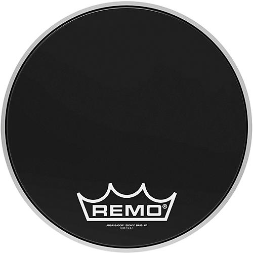Remo Ebony Ambassador Crimplock Bass Drum Head 20 in.