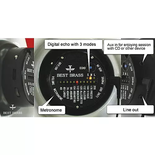 e-Sax Practice Mute System for Alto Saxophone II White