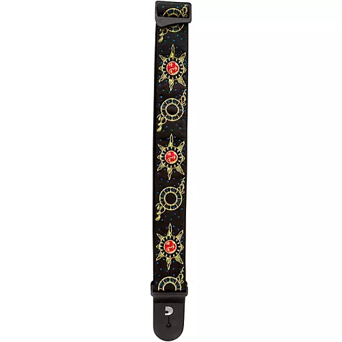 D'Addario 50 mm Nylon Guitar Strap, Sun and Moon Sun and Moon 2 in.