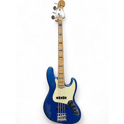 Used 2019 Fender American Ultra Jazz Bass Cobra Blue Electric Bass Guitar Cobra Blue