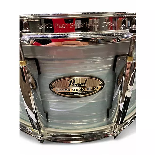 Used Pearl 7 Piece Session Studio Select Drum Kit blue oyster pearl Drum Kit blue oyster pearl