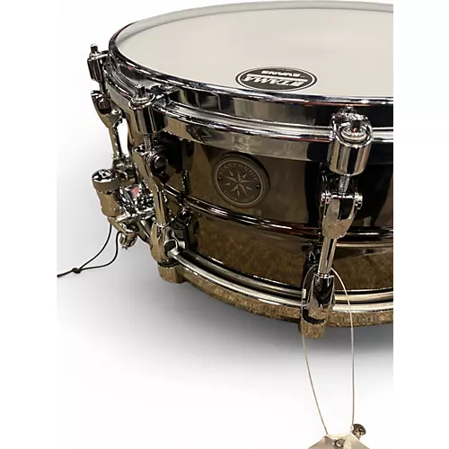 Used TAMA 6X14 Starphonic Snare STEEL Chrome Silver Drum Chrome Silver 13