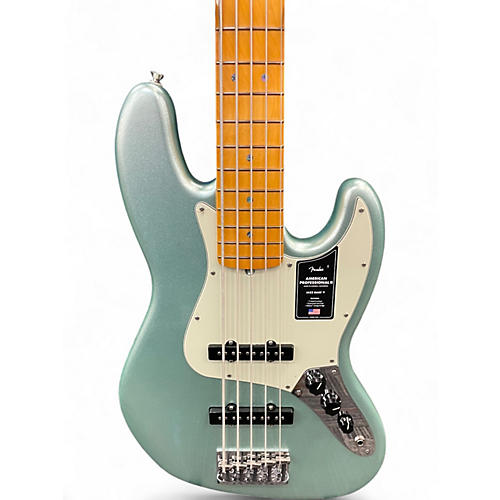 Used Fender American Professional II Jazz Bass Surf Green Electric Bass Guitar Surf Green
