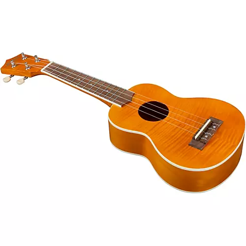 Mitchell MU45F Exotic Soprano Ukulele Flamed Maple Cherry