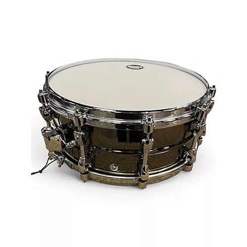 Used TAMA 6X14 Starphonic Snare STEEL Chrome Silver Drum Chrome Silver 13