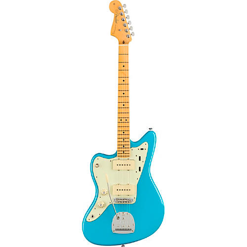 Fender American Professional II Jazzmaster Maple Fingerboard Left-Handed Electric Guitar Miami Blue