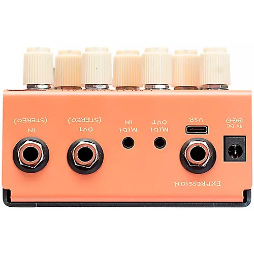 Old Blood Noise Endeavors Black Fountain Stereo Delay Effects Pedal Terracotta