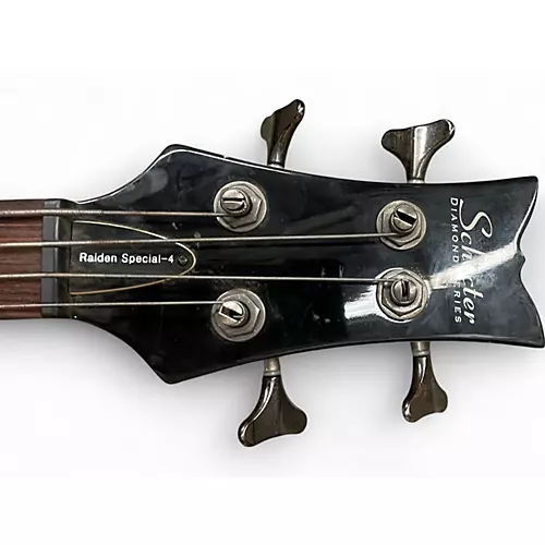Used Schecter Guitar Research Raiden Special 4 String Black Cherry Electric Bass Guitar Black Cherry
