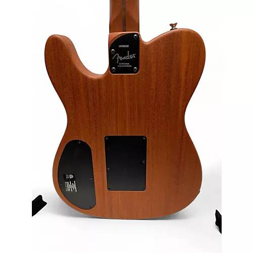 Used Fender American Acoustasonic Telecaster Trans Sonic Blue Acoustic Electric Guitar Trans Sonic Blue