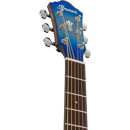Ibanez AEG70 Flamed Maple Top Grand Concert Acoustic-Electric Guitar Blue Ocean Burst