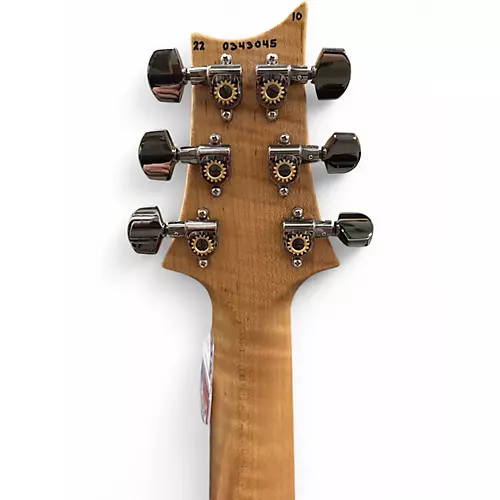 Used 2022 PRS Custom 24 Floyd Rose Wood Library Natural Smoke Burst Solid Body Electric Guitar Natural Smoke Burst