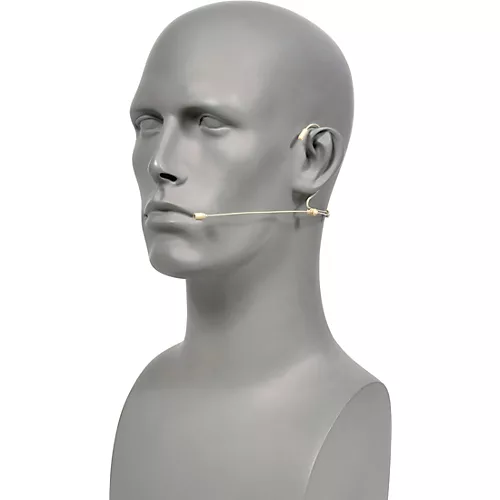 Galaxy Audio HSM4 Dual Ear Headset Mic With 4 Gen 2 cH Audio Technica  Connector Cables, Windscreen, Clip and Case Black