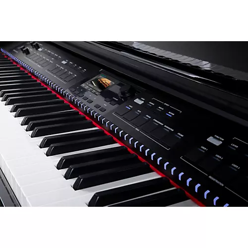 Williams Symphony Grand II Digital Micro Grand Piano With Bench Mahogany Red 88 Key