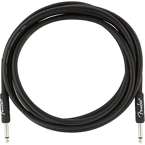 Fender Professional Series Straight to Straight Instrument Cable 15 ft. White Tweed