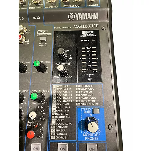 Used Yamaha MG10XUF Line Mixer