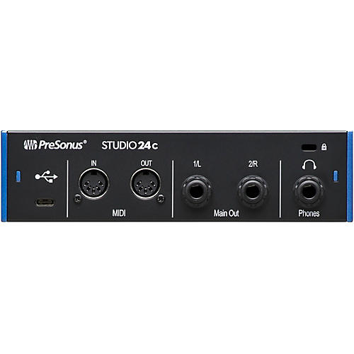 PreSonus Studio 24c USB-C 2x2 Audio/MIDI Interface With Studio One Artist 6 Software