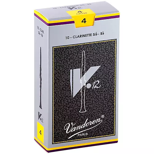 Vandoren V12 Bb Clarinet Reeds Strength 3.5+ Box of 10