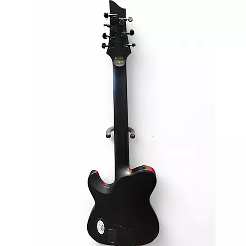 Used Schecter Guitar Research PT 7 MS BLAXCK OPS Black Solid Body Electric Guitar Black