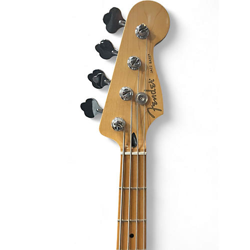 Used 2017 Fender Standard Jazz Bass Black Electric Bass Guitar Black