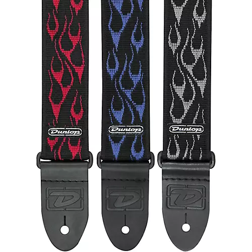 Dunlop D-38 Flambe Nylon Guitar Strap Gray