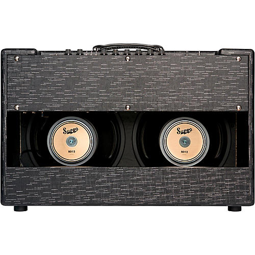 Supro Royale 1933r 2x12 Guitar Tube Combo Amp Black Scandia