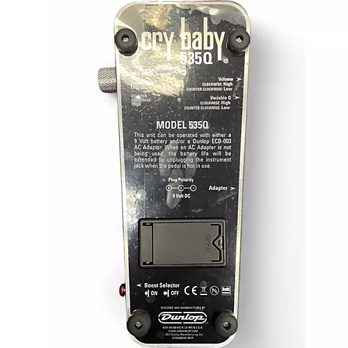 Used Dunlop 535Q Cry Baby Multi-Wah Effect Pedal