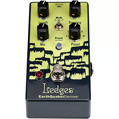 EarthQuaker Devices Ledges Tri-Dimensional Reverberation Machine Effects Pedal Grey