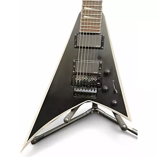 Used Jackson RRX24-MG7 Black with Silver Pinstripes Solid Body Electric Guitar Black with Silver Pinstripes
