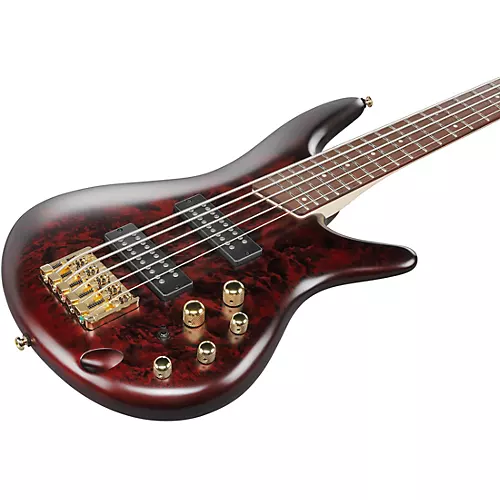 Ibanez SR305EDX 5-String Electric Bass Guitar Wine Red Frozen Matte