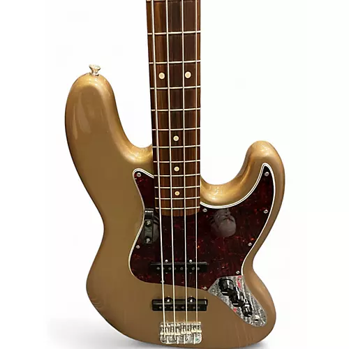 Used Fender Vintera 60s Jazz Bass Gold Electric Bass Guitar Gold