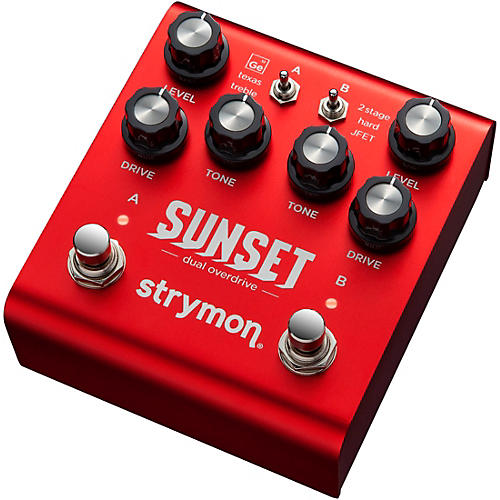 Strymon Sunset Dual Overdrive Effects Pedal Red
