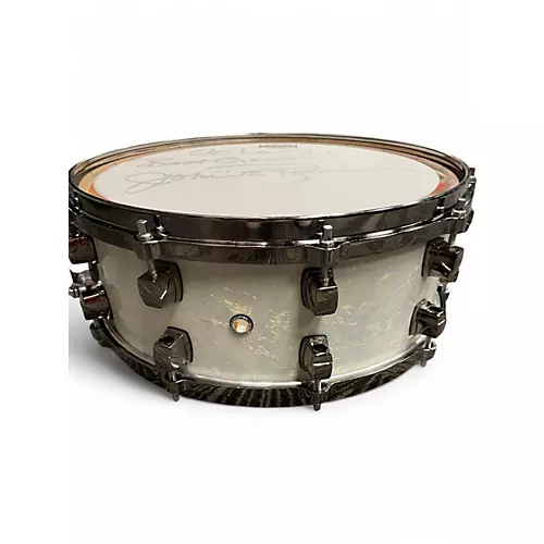 Used Yamaha 5.5X14 John JR Robinson Custom Snare Antique Marine Pearl Drum Antique Marine Pearl 10