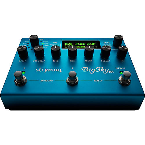 Strymon BigSky MX Reverb Workstation Effects Pedal Blue