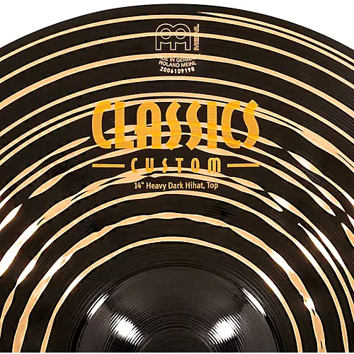 MEINL Classics Custom Dark Heavy Hi-Hat Cymbal Pair 14 in.