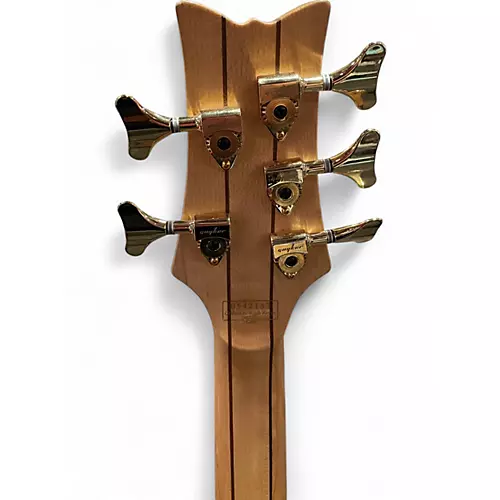 Used Schecter Guitar Research Stiletto Custom 5 String Satin Natural Electric Bass Guitar Satin Natural