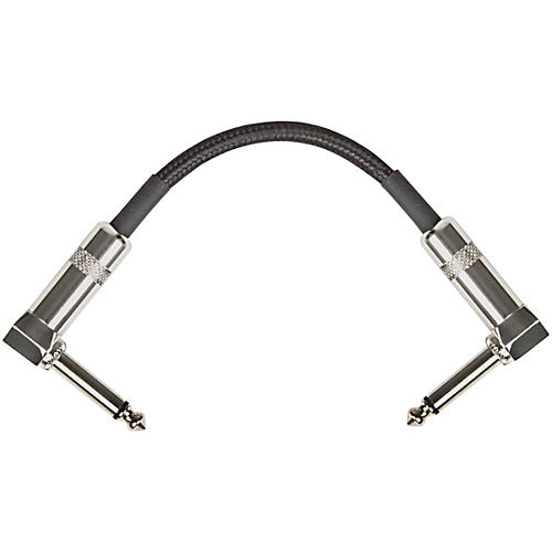 Musician's Gear Standard Instrument Patch Cable 6 in. Black - 3 Pack