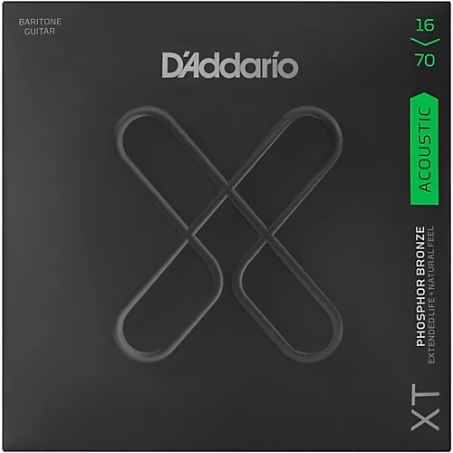 D'Addario XT Acoustic Phosphor Bronze, Medium, Baritone, 16-70
