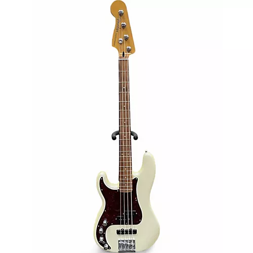 Used Fender Player Plus Active Precision Bass Olympic White Electric Bass Guitar Olympic White