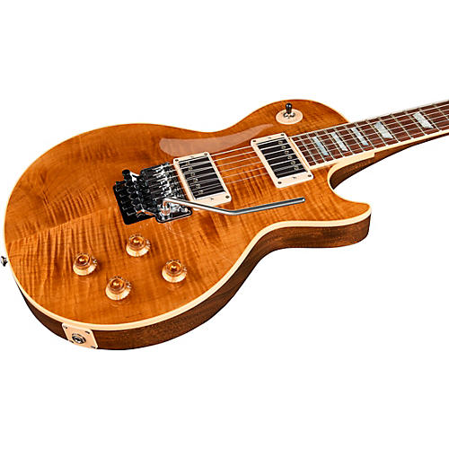 Gibson Custom Les Paul Axcess Standard Figured Floyd Rose Electric Guitar DC Rust