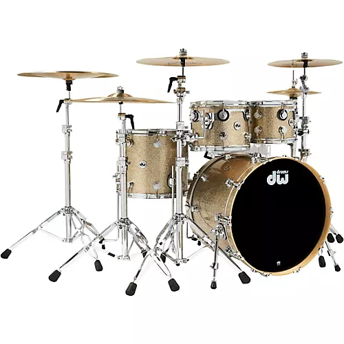 DW Collectors Series 4-Piece SSC Maple Shell Pack With Chrome Hardware Black Velvet
