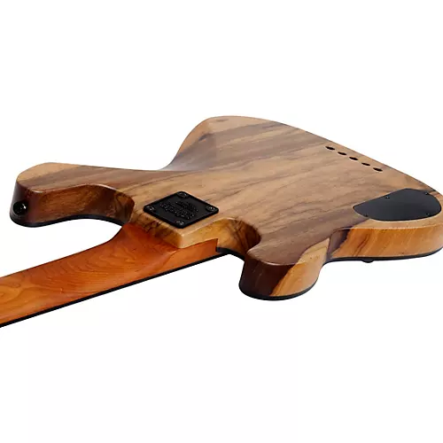 Schecter Guitar Research Model T Exotic Ziricote 5 Electric Bass Natural Satin