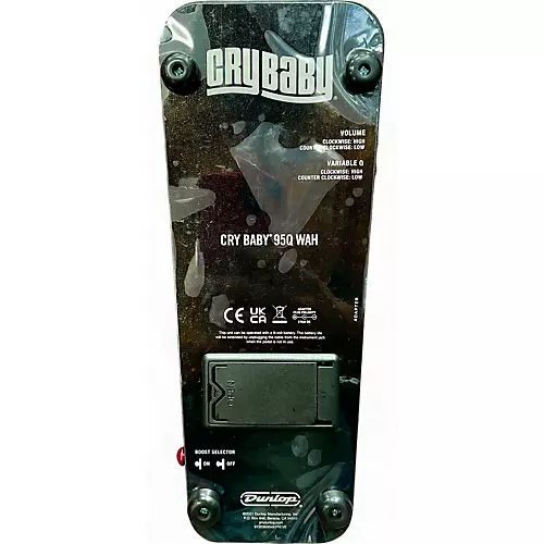 Used Dunlop 95Q Cry Baby Wah Effect Pedal