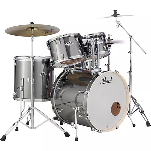 Pearl Export New Fusion 5-Piece Drum Set With Hardware Slipstream white