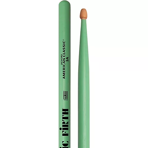 Vic Firth American Classic Seafoam Green Drum Sticks 5B Wood