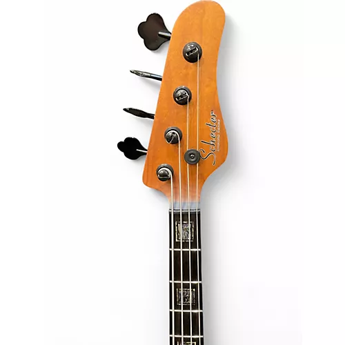 Used Schecter Guitar Research BLACK LIMBA Natural Electric Bass Guitar Natural