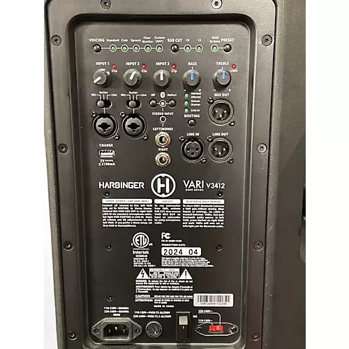 Used Harbinger V3412  Powered Speaker