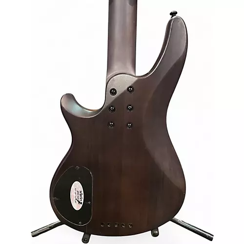 Used 2020s Schecter Guitar Research Omen Elite 5 blue burl Electric Bass Guitar blue burl